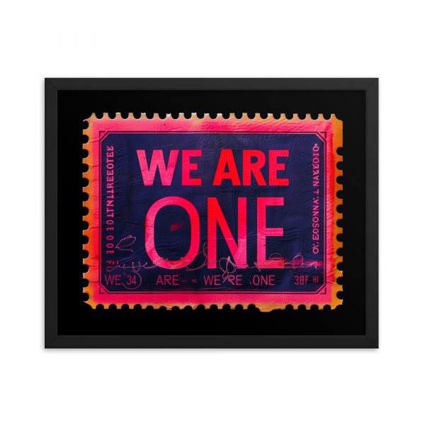 We are one Framed Art