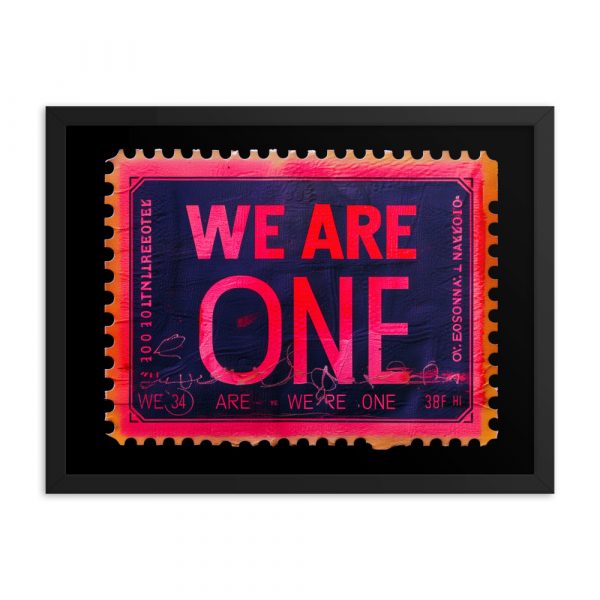 We are one Framed Art